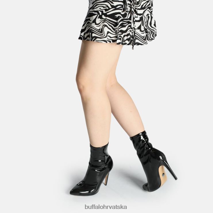 crno Buffalo marjorie sockboot čizme do sredine gležnja veganske |čizme TDD6T627